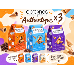 Q D’CÔNES AUTHENTIQUE PACK 3