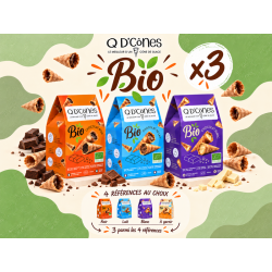 Q D'CÔNES BIO PACK 3