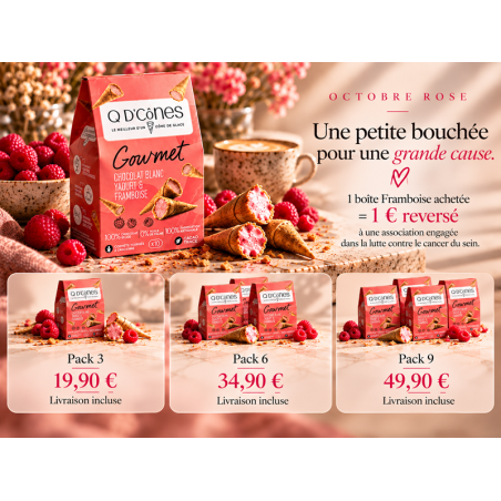 PACK OCTOBRE ROSE 💗 — Q d’cônes Framboise