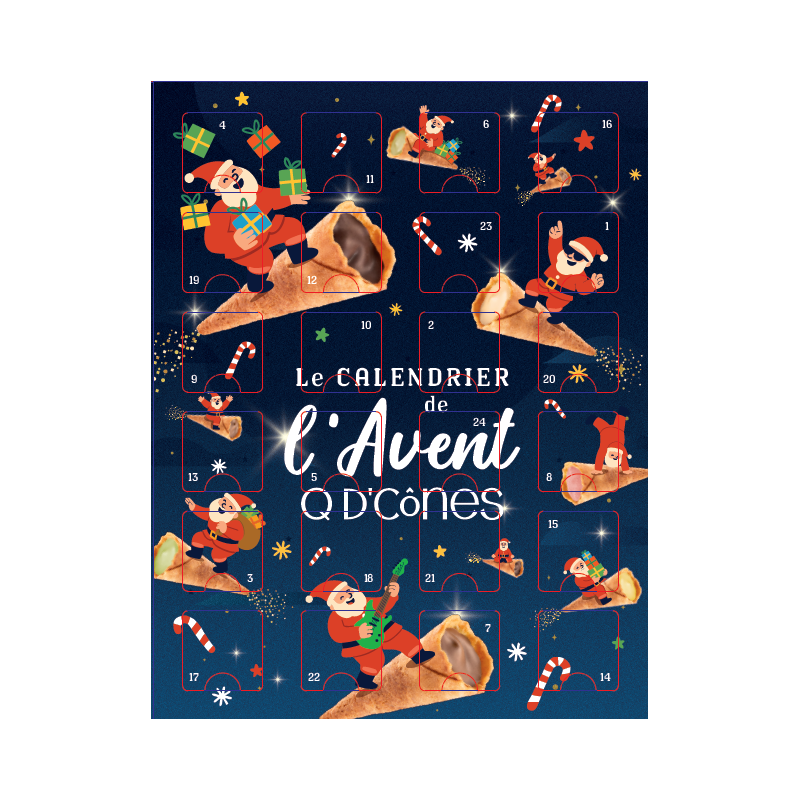 PRE COMMANDE - LE CALENDRIER DE L'AVENT Q D'CÔNES