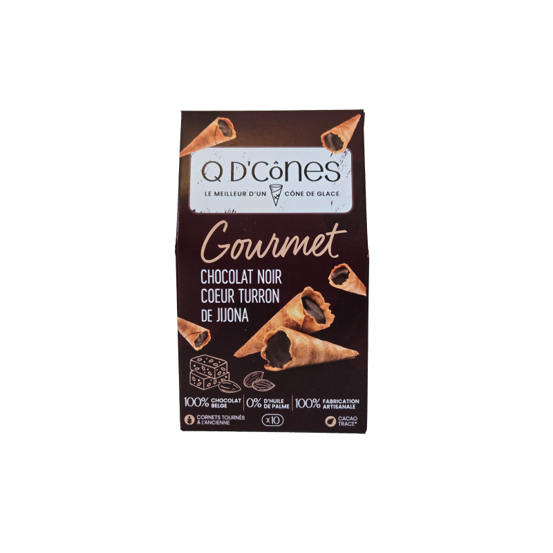 GOURMET Chocolat noir Cœur Turron de Jijona